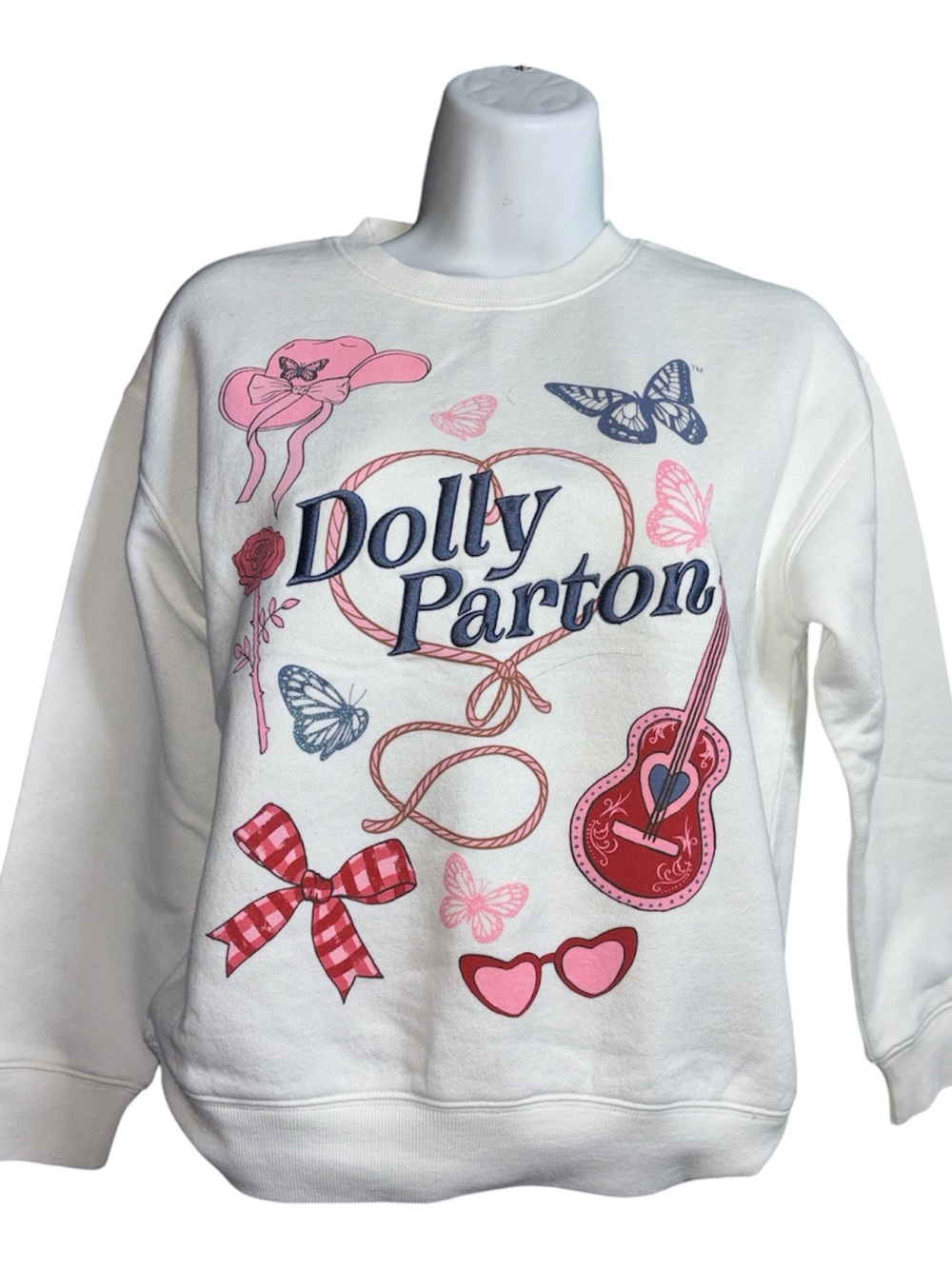 Dolly Parton Embroidered & Graphic Sweater